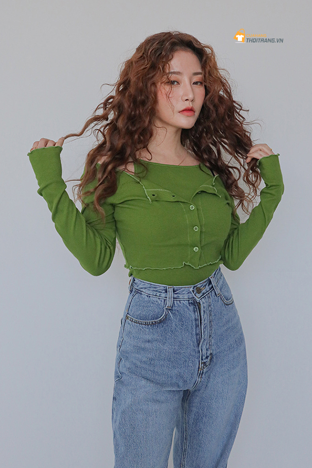 Cách phối áo cardigan cho người thấp NÊN-KHÔNG NÊN